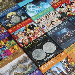 35 Thicken Styles 1000PCS/BOX One Piece/Totoro/Jujutsu Kaisen/Demon Slayer  Anime Jigsaw Puzzle