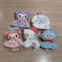9cm 5 Styles Sanrio My Melody Kuromi Cartoon Anime Plush Toy Pendant