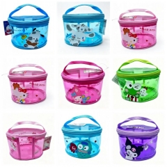 11*17*13.5cm 7 Styles Sanrio Kuromi Cartoon PU Anime Cosmetic Bag