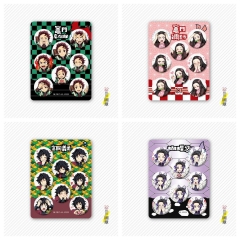 8 Styles 32MM 8PCS/SET Demon Slayer: Kimetsu no Yaiba Cartoon Pin Anime Tinplate Brooch