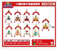 OPP Bag）8PCS/SET 10cm Super Mario Bro Cartoon Anime PVC Figure Toy