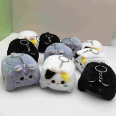 10个 10CM 日系可爱懒懒猫毛绒玩具公仔包包挂件钥匙扣玩偶娃娃挂饰