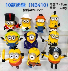 10PCS/SET 7~9cm Despicable Me Cartoon Anime PVC Figure Toy