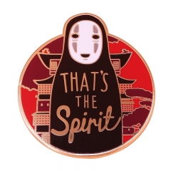Spirited Away No Face man Cartoon Anime Pin Brooch Badge