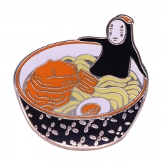 Spirited Away No Face man Cartoon Anime Pin Brooch Badge