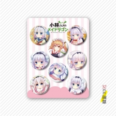小林 动漫小胸章8个套  32MM