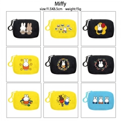 9 Styles Miffy Cartoon Anime Coin Purse
