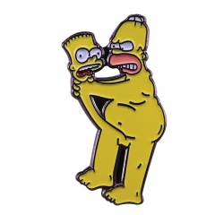 搞笑卡通辛普森胸针流行动画徽章