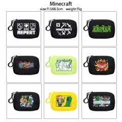 9 Styles Minecraft Cartoon Anime Coin Purse