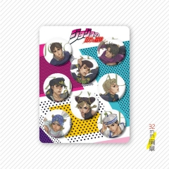 jojo 动漫小胸章8个套  32MM
