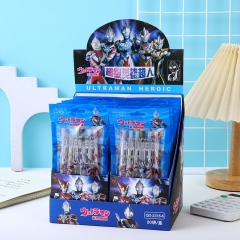 6支/袋 创YQiDuo卡通超人6支袋装按动笔金属笔夹中性笔学生偶像签字笔批发