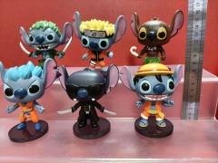 6PCS/SET Lilo & Stitch Cartoon Anime PVC Figure Toy
