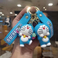 哆啦A梦动漫周边机器猫公仔钥匙扣挂件卡通书包挂饰车钥匙链批发