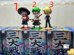 3 Styles One Piece Monkey D. Luffy Cartoon Anime PVC Figures