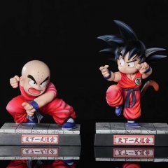 2 Styles Dragon Ball Z krillin Son Goku Cartoon Anime PVC Figures