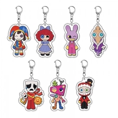 7 Styles The Amazing Digital Circus Cartoon Acrylic Anime Keychain