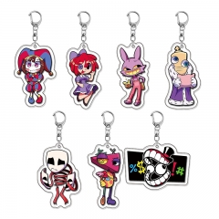 7 Styles The Amazing Digital Circus Cartoon Acrylic Anime Keychain
