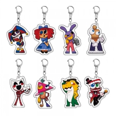 8 Styles The Amazing Digital Circus Cartoon Acrylic Anime Keychain
