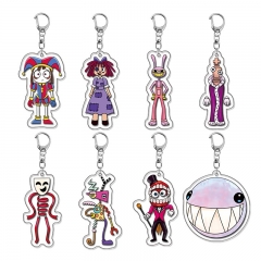 8 Styles The Amazing Digital Circus Cartoon Acrylic Anime Keychain
