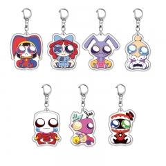 7 Styles The Amazing Digital Circus Cartoon Acrylic Anime Keychain