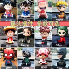 79 Styles One Piece Demon Slayer Naruto Chiikawa Sanrio Anime Shake Head Figure