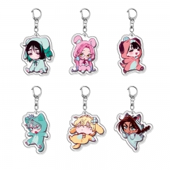6 Styles AlienStage Cartoon Acrylic Anime Keychain
