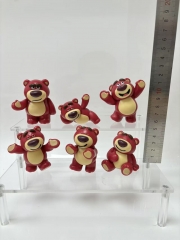 6PCS/SET Lots-o'-Huggin' Bear Cartoon Anime PVC Figure Toy