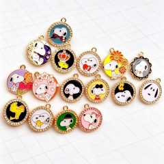 16 Styles 10PCS/SET Snoopy Cartoon Anime Alloy Pendant