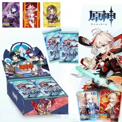 Genshin Impact Cartoon Anime Card Packs Booster Pack Paper Cards
