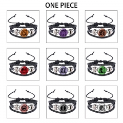 10 Styles One Piece Cartoon Anime Bracelets