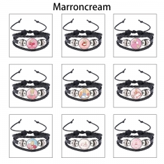 10 Styles Sanrio Marroncream Cartoon Anime Bracelets