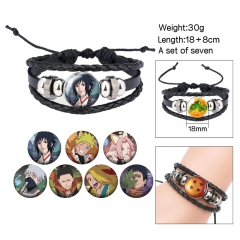 7PCS/SET Naruto Cartoon Anime Bracelets