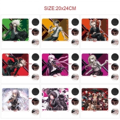 5PCS/SET 20*24CM 10 Styles Danganronpa: Trigger Happy Havoc Cartoon Anime Mouse Pad