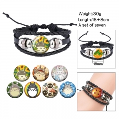 7PCS/SET My Neighbor Totoro Cartoon Anime Bracelets
