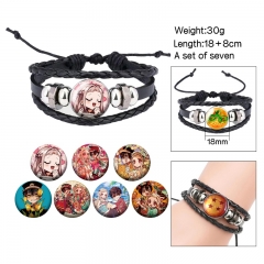 7PCS/SET Toilet-Bound Hanako-kun Cartoon Anime Bracelets