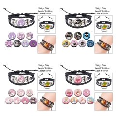 7 Styles 7PCS/SET Sanrio Cartoon Anime Bracelets