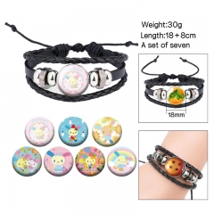 7PCS/SET Sanrio U*SA*HA*NA Cartoon Anime Bracelets