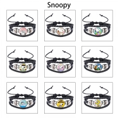 9 Styles Snoopy Cartoon Anime Bracelets