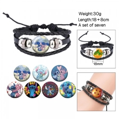 7PCS/SET Lilo & Stitch Cartoon Anime Bracelets