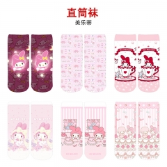 美乐蒂 精品动漫全彩直筒袜