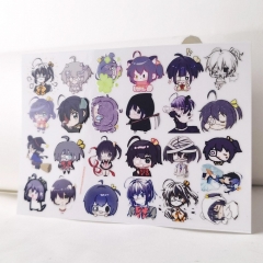 2 Styles Cyuunibyou Demo Koigashitai Cartoon Anime Glass Cup Stickers