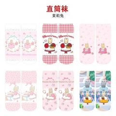 茉莉兔 精品动漫全彩直筒袜