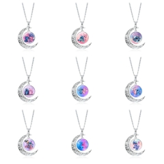 12 Styles Lilo & Stitch Cartoon Alloy Anime Necklace