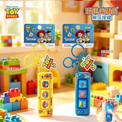 With Light） 2 Styles Authentic Disney Cartoon Anime Toy Keychain