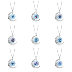 12 Styles Lilo & Stitch Cartoon Alloy Anime Necklace