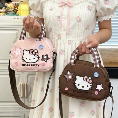 HelloKitty可爱轻便手提包少女韩版新款羽绒棉云朵包单肩斜挎包