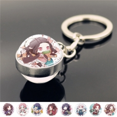 12 Styles Demon Slayer: Kimetsu no Yaiba Cartoon Anime Keychain Pendant