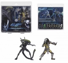 NECA 铁血战士 AVP 套装凯尔特铁血VS对异形 7寸关节可动手办模型
