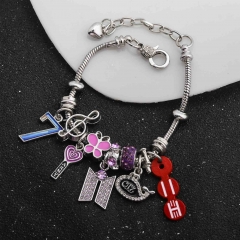 K-POP BTS Bulletproof Boy Scouts Cartoon Anime Acrylic Bracelet