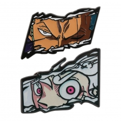 2 Styles One Piece Monkey D Luffy Cartoon Pin Anime Alloy Brooch